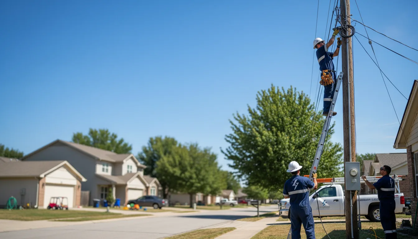 Residential electrician providing installation services in Loraine, IL